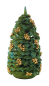 Preview: Weihnachtsbaum mit goldenen Kugeln, Flade